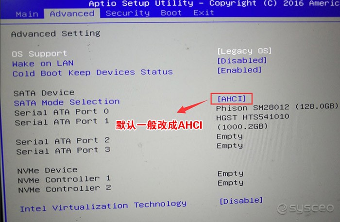 SATA Mode Selection SATA Mode Selection